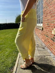 Lemon Bubble Cotton Trouser Set Jasmine