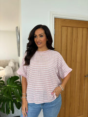 Rose Striped Top Justine