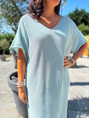 Sage Fine Knit Dress Orla