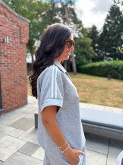Grey Stripe Leisure Set Billie