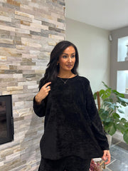 Black Chenille Trudie Set