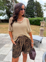 Gold Shimmer Loose Knit Giana