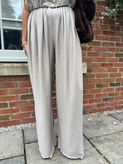 Stone Sleeveless Button Top and Trouser Co-Ord Piper