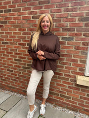 Chocolate Hooded Sweat Top Ada