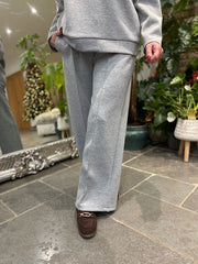 Grey Diamante Seam Front Trousers Nina