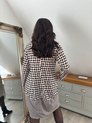 Chocolate Geometric Dress Maddie