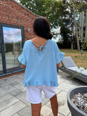 Light Blue Cotton Top Kimberly