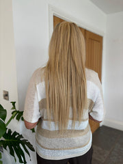 Stone Shimmer Stripe Knit Harlow