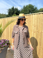 Chocolate Polka Dot Co-Ord Set Beverly