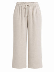 Stone Bubble Cotton Trousers