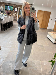 Black Quilted Gilet Hollie