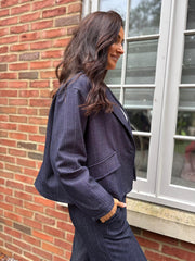 Denim Style Pinstripe Jacket Geri