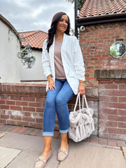 Mocha Polka Dot Super Soft Round Neck