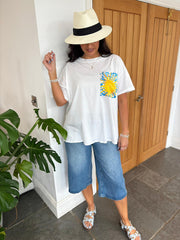 White Mediterranean Sunshine Tee Brianna