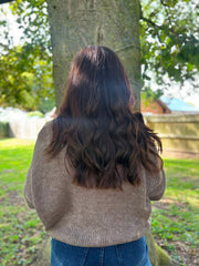 Mocha Cosy Knit Cardi Sofia