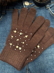 Chocolate Embellished Gloves