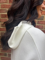 Winter White Hooded Sweat Top Ada