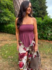 Wine Handkerchief Tube Top Tina