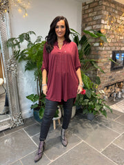 Wine Sparkle Tunic Gloria