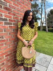 Olive Polka Dot Skirt Bailey