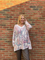 Wine Soft Touch Aboriginal Knit Ava