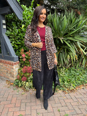 Natural Leopard Multi Hole Cardigan Taylor