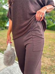 Chocolate Barrel Leg Joggers Clarice