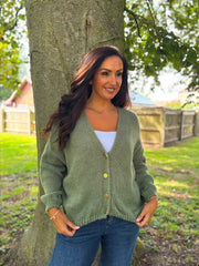Sage Cosy Knit Cardi Sofia