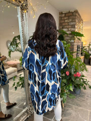 Blue Patterned Tunic Gloria