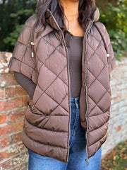 Chocolate Premium Puffer Jacket Marielle