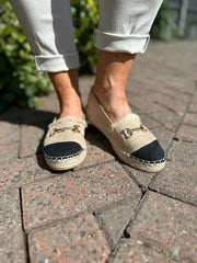Natural Chain Espadrille Shoes
