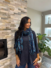 Navy Marl Two Piece Fine Knit Danni