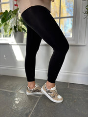 Black Fleece Lined Leggings