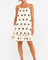 Stone Polka Dot Summer Dress Dahlia