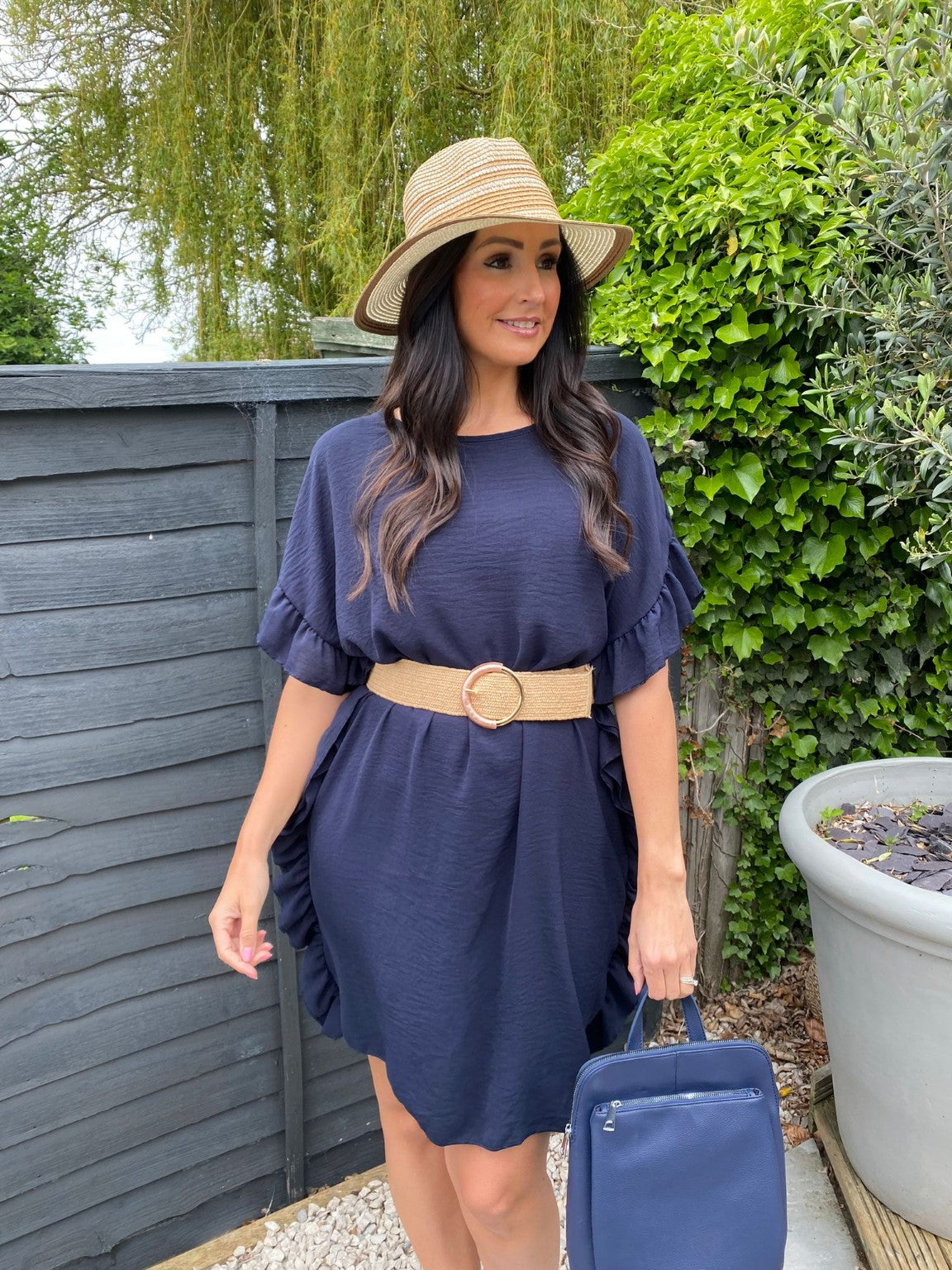 Baggy dress hotsell with belt
