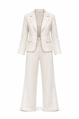 Stone Trouser Suit Octavia