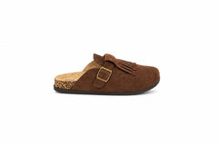 Chocolate Buckle Detail Sliders