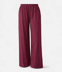 Wine Side Stripe Pull on Trousers Jenna
