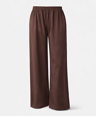 Chocolate Side Stripe Pull on Trousers Jenna