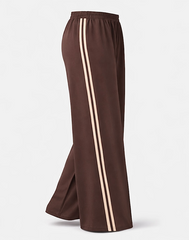 Chocolate Side Stripe Pull on Trousers Jenna