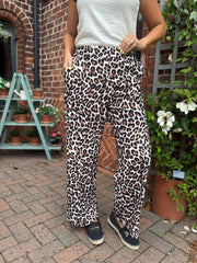 Leopard Seam Front Trousers