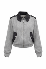 Grey Collared Jacket Devon