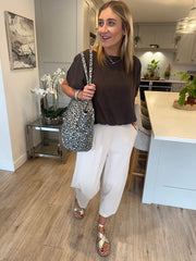 Stone Barrel Leg Trousers