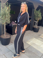 Black Two Stripe Co-Ord Nikki