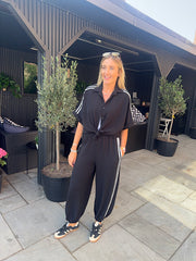 Black Two Stripe Co-Ord Nikki