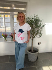 White Dolce Vita Tee Kathy