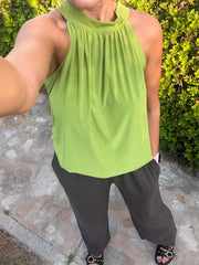 Green Halter Neck Top Jessie