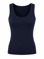Navy Smooth Double Layered Vest Saylor