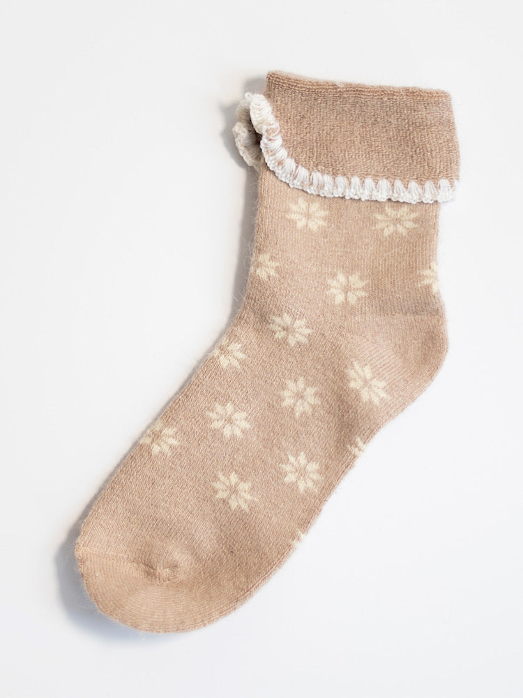Mocha Patterned Luxury Cosy Socks – Tillett's