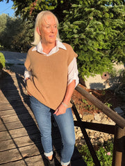 Camel Shirt and Tank Two Piece Gio